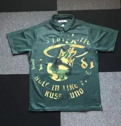 RUSSELUNO】新品ショートスリーブモックシャツ ゴルフ メンズL - メルカリ
