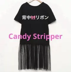 739 着用感なし　Candy Stripper シアー　メッシュ　フリル　付きのサムネイル