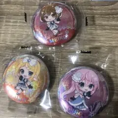 【バラ可】3個セット雪ミク2025ガチャガチャ 缶バッジ MEIKO リン ルカ