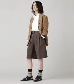 美品 23ss マーガレットハウエル ドライ コットン ツイル トラウザーズ