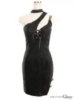 【ROBE de FLEURS Glossy】キャバドレス　ミニドレス