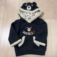 DOUBLE.B クマフード パーカー 80
