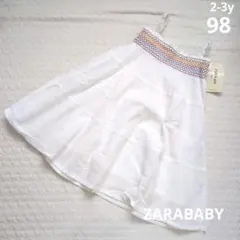 新品未使用　ZARABABY　スモッキングティアードワンピース　2-3y98のサムネイル
