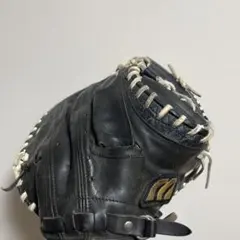 Mizuno 硬式グローブ 黒 金色ロゴ