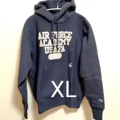 チャンピオン　XL　パーカー　フーディ　リバースウィーブ　紺