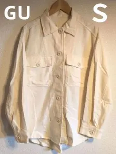 GU　アイボリー　CPOジャケット　Ｓ　オーバーサイズ