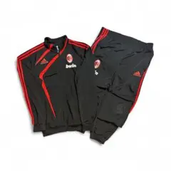 12/13 adidas アディダス　ACミラン　トラックジャケット　ジャージ adidas アディダス ACミラン ジャージ 黒 赤 トラックジャケット