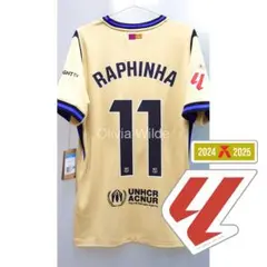 新品 FC バルセロナ ハフィーニャ選手 スタジアム アウェイ ユニホーム