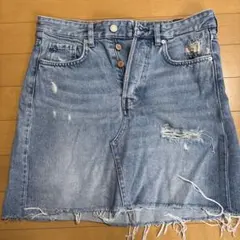 &DENIM ダメージデニムスカート EUR 38 / US 8