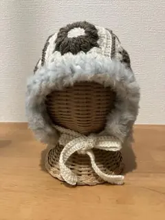 モチーフ柄フライトキャップ帽子♡