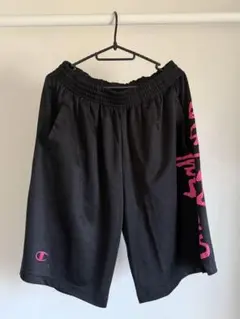 champion 「バスケットボールパンツ 黒 ピンク」