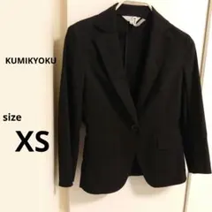 組曲　kumikyoku ジャケット　薄手　七分袖　ブラック　通勤