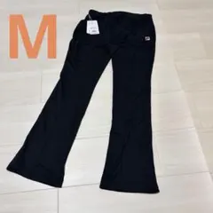 【新品】FILA フィラ Wメッシュ　アンダー ロングパンツ Mサイズ ブラック