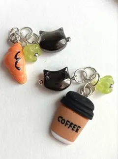 9566 猫ちゃんとcoffee Break フラワーチェコ パーツ