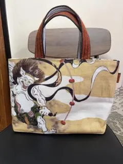 和風浮世絵柄のバッグ 大黒天福 - メルカリ