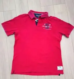 メンズ　ポロシャツ　半袖　NAUTICA　レッド　XLのサムネイル