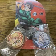 鬼滅の刃くら寿司びっくらポン善逸天元缶バッジ 2個セット