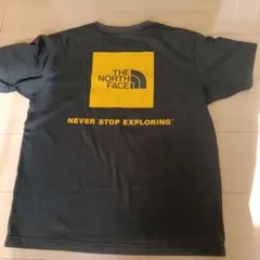 THE NORTH FACE ブラック Tシャツ　イエローノースフェイス黒黄色
