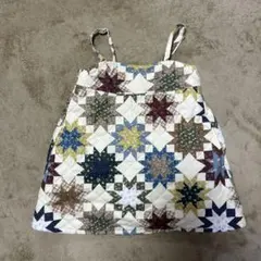 パッチワーク　キャミソールワンピース　softcheese