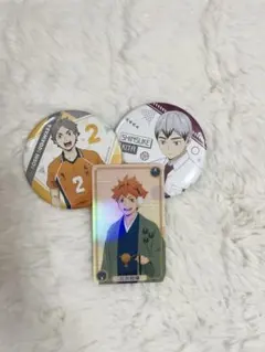 ハイキュー ハイキュー!! 及川徹 及川 はふはふ 缶バッジ キーホルダー ハイキュー ‼︎ ファンパーク キーホルダー＆デコレクション缶バッジ