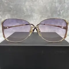 YSL　イヴサンローラン　サングラス　美品　ゴールドフレーム　パープルレンズ