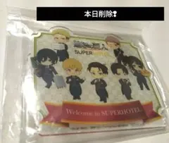 進撃の巨人　スーパーホテル　アクリルスタンド　特典　エレン　リヴァイ