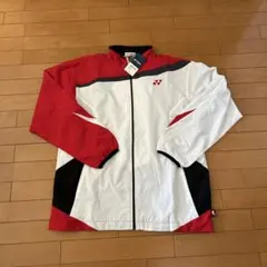 YONEX ウィンドウォーマー　ジャケット XO 赤/白/黒