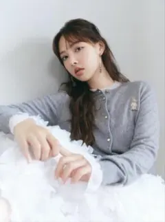 LILY BROWN Lily Bear コンパクトニットカーディガン