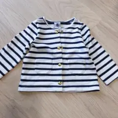 PETIT BATEAU ストライプカーディガン 12m　74cm