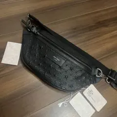 極美品✨ JIMMY CHOO メンズ ボディバッグ レザー ブラック ジミーチュウ ボディバッグ メンズ ブランド JIMMY CHOO レザー
