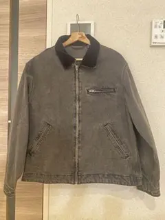 GU ウォッシュドコットンワークジャケット デトロイトジャケット　ダークグレー