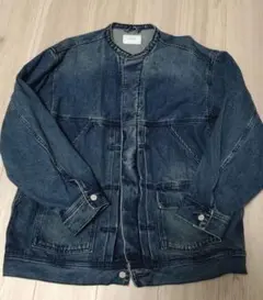 デニム ノーカラー