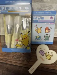 韓国限定 ピカチュウ ミニメイクブラシセット - メルカリ
