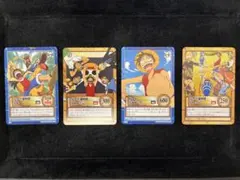 ワンピース カード　ルフィ　ルフィ海賊団　計4枚セット　op2001ー24