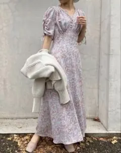 【極美品】スナイデル　バリエーションプリントマーメイドワンピース