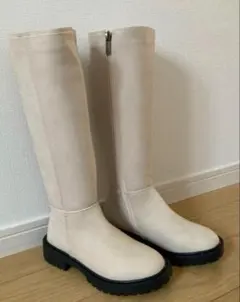 新品　ロングブーツ　ジョッキーブーツ　レディース ブーツ　Y2K ヨースケ