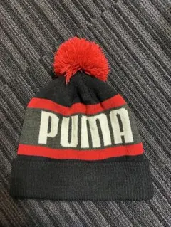 PUMA ポンポン付きニット帽 キッズ