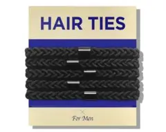HAVHAF メンズ ヘアタイ 5本セット ブラックのサムネイル