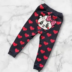 グラグラ ♥ ハート柄 ハッピー ロングパンツ 100 USED 保育園