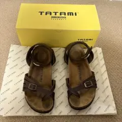 TATAMI BIRKENSTOCK アンクルストラップ サンダル ブラウン37のサムネイル