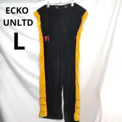ECKO UNLTD.★大きめ Lサイズ ジョガーパンツ ブラック/イエロー