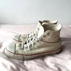 【USA製】90's converseオールスター ハイカット生成り 27cm