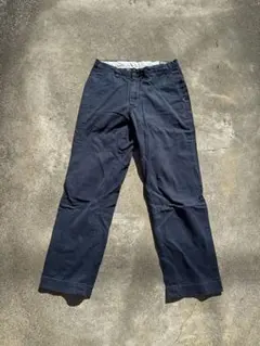 polo by ralph lauren コットンパンツ　紺