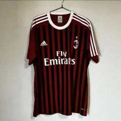 ⁠【美品】adidas ACミラン サッカーユニフォーム Tシャツ メンズ Lのサムネイル