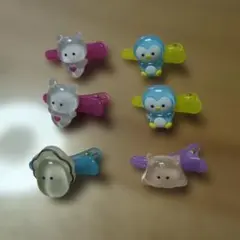 동그란 눈 미니 헤어클립 6종 프렌즈 ⑥