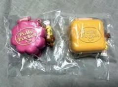 Polly Pocket ポーリーポケット ガチャガチャ ピンク　オレンジ①