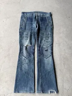 UNDERCOVER 01AW D.A.V.F Patchwork Denim