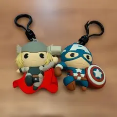 マーベル ラバーキーホルダー 2種セット