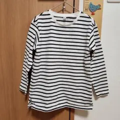 UNIQLO　キッズ　ボーダー長袖Tシャツ　130　コットン100%　カットソー