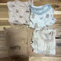 まとめ売り 女の子 動物柄ロンパース 60-70センチ